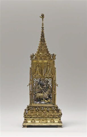 Baiser de paix : saint Georges terrassant le dragon