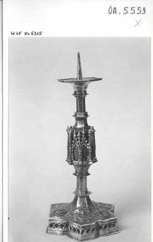 Pied de calice ou de reliquaire transformé en chandelier, image 5/5