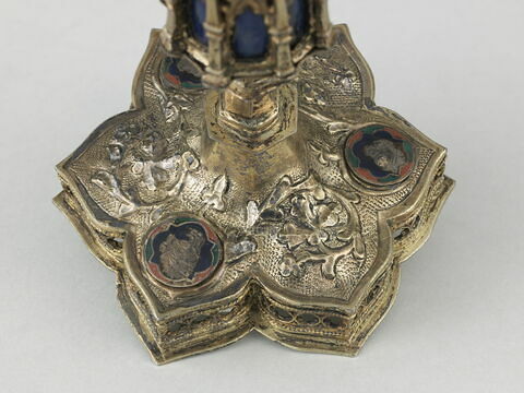 Pied de calice ou de reliquaire transformé en chandelier, image 4/5