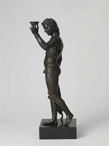 Statuette : Bacchus et jeune satyre, image 3/6