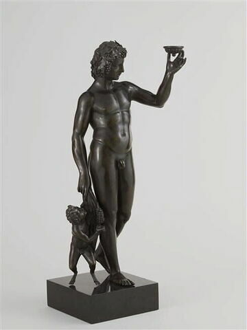 Statuette : Bacchus et jeune satyre, image 5/6