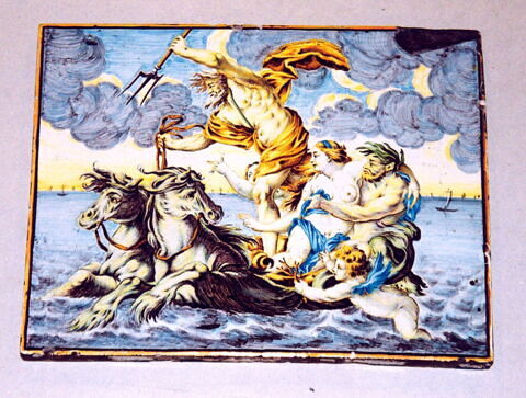 Plaque rectangulaire : Neptune enlevant Amphitrite sur son char ou L’Eau, image 4/4
