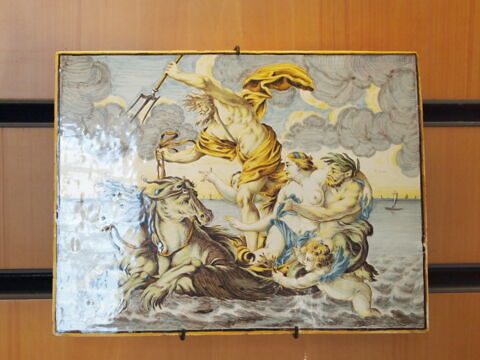Plaque rectangulaire : Neptune enlevant Amphitrite sur son char ou L’Eau, image 2/4