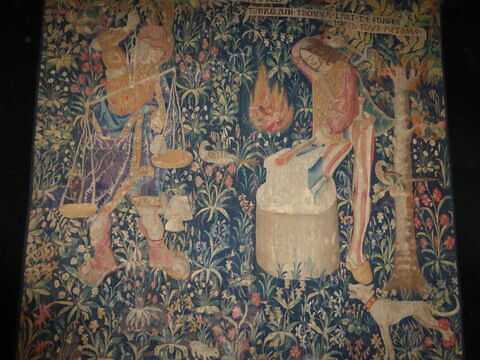 Tapisserie : la Pesée et l'art de forger, image 4/6