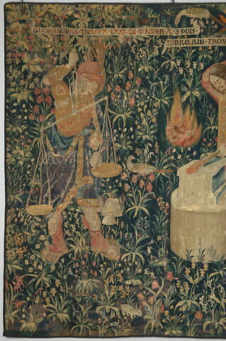 Tapisserie : la Pesée et l'art de forger, image 2/6