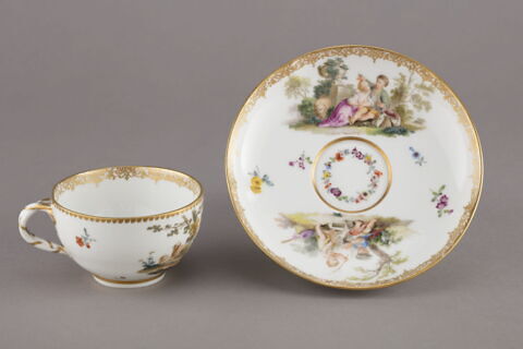 Tasse, soucoupe et cuillère d'un service de six pièces (R 995 à 1000), image 2/8
