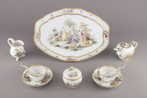 Tasse, soucoupe et cuillère d'un service de six pièces (R 995 à 1000), image 4/8