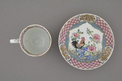 Tasse à café et soucoupe d'une série de cinq ; d'un service à thé et à café de dix-huit pièces (R 1160 à 1172), image 2/6