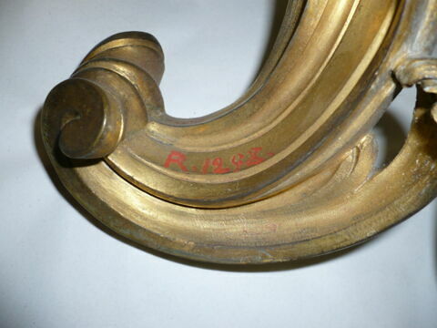 Chenet d'une paire, en bronze doré (R 1298), image 3/3