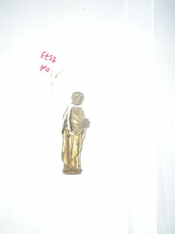 Statuette d'un ensemble de douze provenant d'une châsse : saint Paul, image 3/4