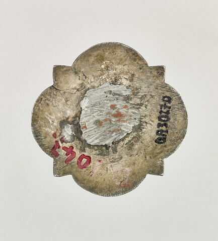 Plaquette quadrilobée provenant d'une croix, d'un ensemble de quatre : saint Paul, image 4/7
