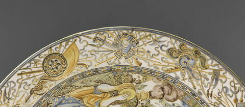 Plat rond : Triomphe de Scipion et armoiries de Carlo Vincenzo Ottoni de Matelica, évêque de Cesena (?), image 3/6