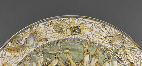 Plat rond : Triomphe de Scipion et armoiries de Carlo Vincenzo Ottoni de Matelica, évêque de Cesena (?), image 4/6