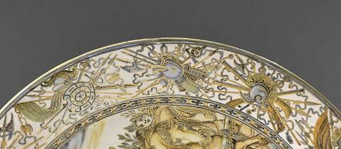 Plat rond : Triomphe de Scipion et armoiries de Carlo Vincenzo Ottoni de Matelica, évêque de Cesena (?), image 5/6