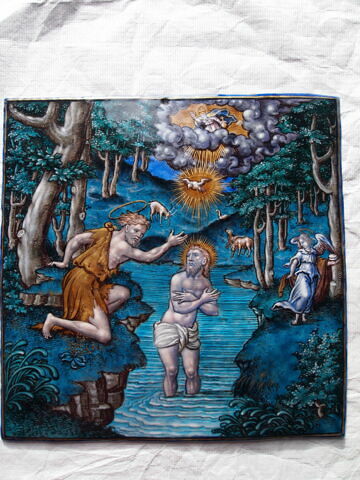 Plaque : Baptême du Christ
