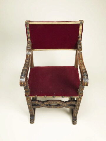Fauteuil partiellement doré, image 6/8
