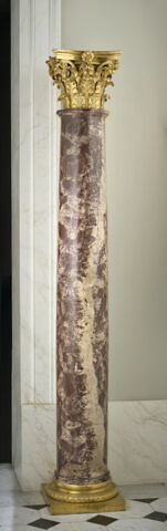 Colonne en albâtre antique fleuri, d'une paire (MR 1322)