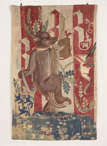 Fragment de tapisserie aux emblèmes de la famille Jouvenel des Ursins, image 2/2
