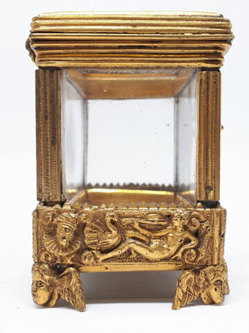 Coffret en cristal, bronze doré et cuivre doré, image 4/7