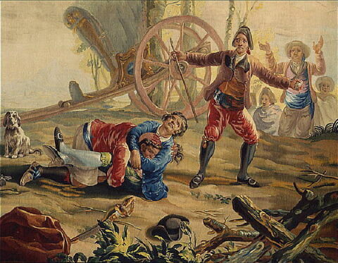 La Riña en la Venta Nueva (ou Bataille entre joueurs de cartes), image 2/6