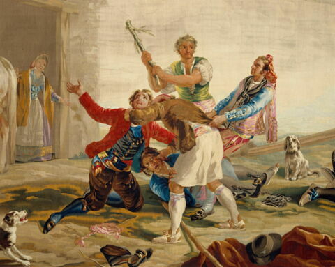 La Riña en la Venta Nueva (ou Bataille entre joueurs de cartes), image 4/6