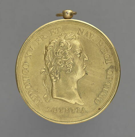 Médaille : Louis XV / inscription, image 1/2