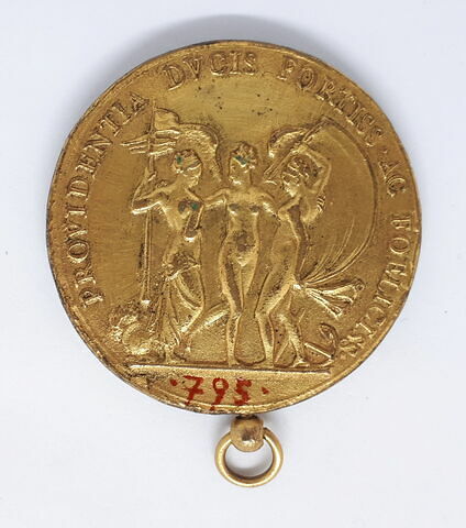 Médaille : Le Connétable Anne de Montmorency / la Prévoyance réunissant Bellone et Amphitrite, image 2/2