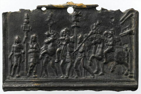 Plaquette : cortège triomphal