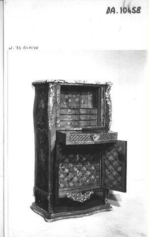 Secrétaire en armoire à marqueterie de scènes chinoises, image 17/17