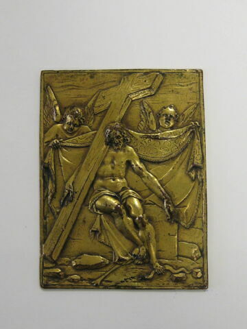 Plaquette : Christ portant la croix