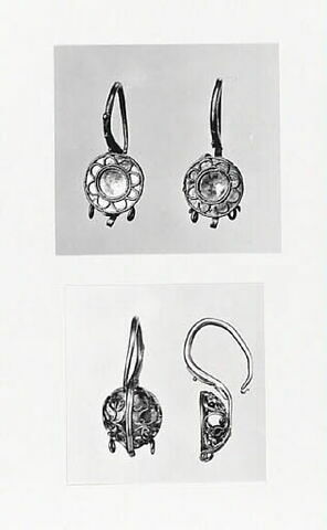 Paire de boucles d’oreilles à panier (anneau en S), image 4/6