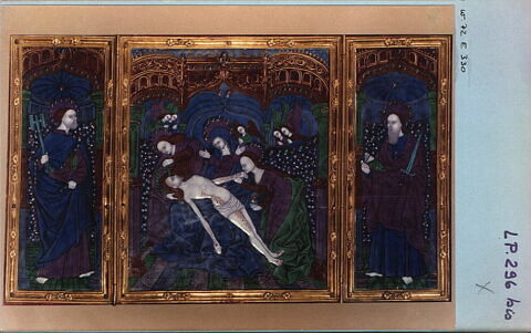 Triptyque : La Vierge de pitié entre saint Pierre et saint Paul, image 9/12