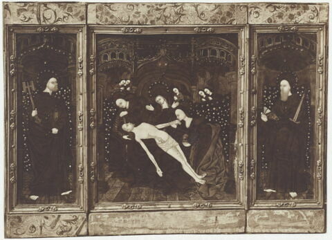 Triptyque : La Vierge de pitié entre saint Pierre et saint Paul, image 11/12