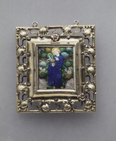 Tableau émaillé : saint Jean l'Evangéliste