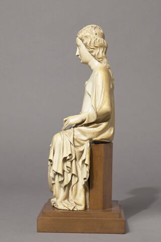 Statuette : Sainte assise, image 4/5