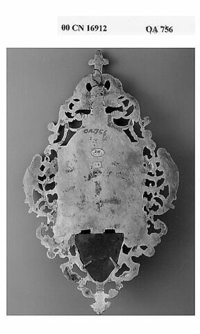 Bénitier d'applique, plaque découpée à jour, image 3/4
