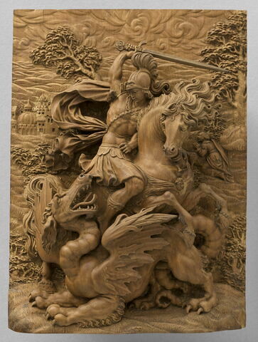 Bas-relief : Saint George et le dragon, image 1/5