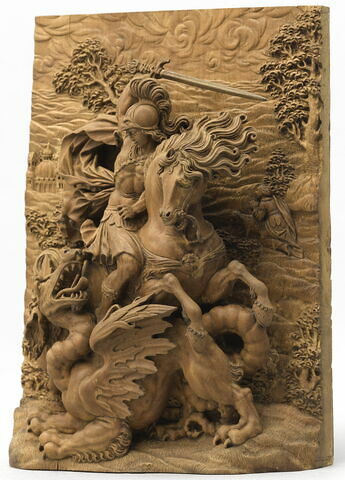 Bas-relief : Saint George et le dragon, image 3/5