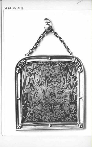 Plaque : Le couronnement de la Vierge
