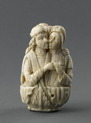 Pommeau de sceptre de confrérie : un couple et la Mort, image 7/9