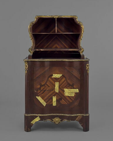 Meuble à hauteur d'appui surmonté d'un cartonnier de style Louis XV, image 1/11
