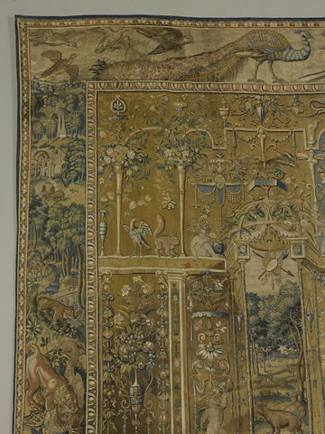 Le roi de Babylone Nabuchodonosor parmi les bêtes des champs, d'une tenture de l'Ancien Testament à grotesques, image 3/10