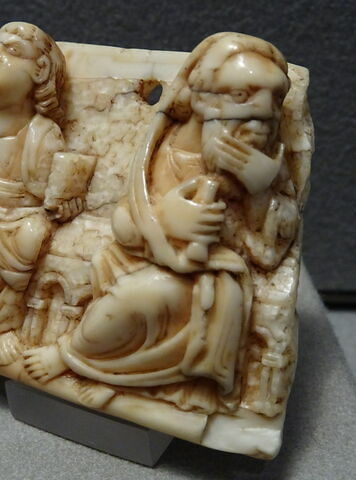 Fragment d'autel portatif : deux apôtres, image 3/6