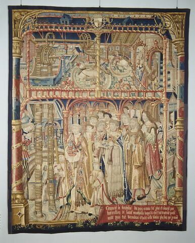 Tapisserie : 12ème pièce de la tenture de saint Anatoile de Salins représentant le Miracle de l'eau, image 3/4