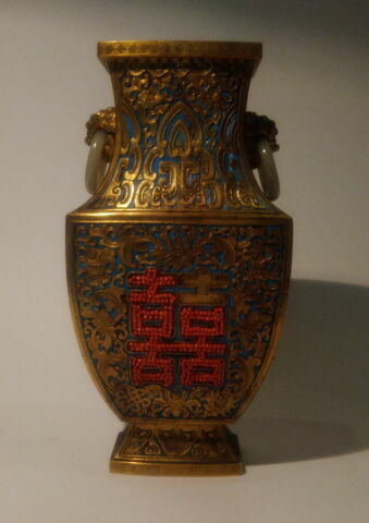 Vase forme balustre d'une paire (R 1414 et 1415)