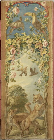 Paravent à cinq feuilles avec animaux, image 5/10