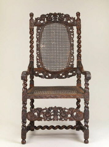 Fauteuil à dossier et assise en cannage, image 5/6
