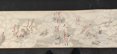 Rouleau. L'empereur Qianlong sur son char poursuivant les vices, image 18/21