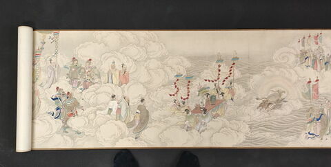 Rouleau. L'empereur Qianlong sur son char poursuivant les vices, image 2/21
