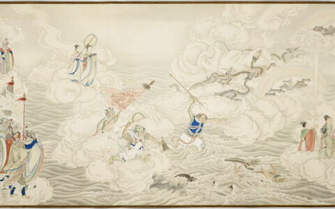 L'officier des eaux, troisième originel (Xiayuan shuiguan tu
下元水官圖), image 11/17